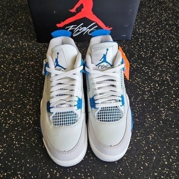 Air Jordan 4 Retro Military Industrial Blue FV5029-141 Men's - Picture 4 of 8